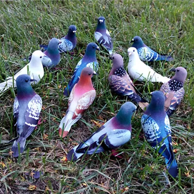 £8.28 • Buy 3x/set Pigeon Artificial Doves Simulation Ornaments Decorative Feathered Birds