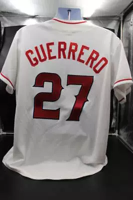 Vladimir Guerrero Majestic Jersey Los Angeles Angels Home White Size L D10734 • $34.99