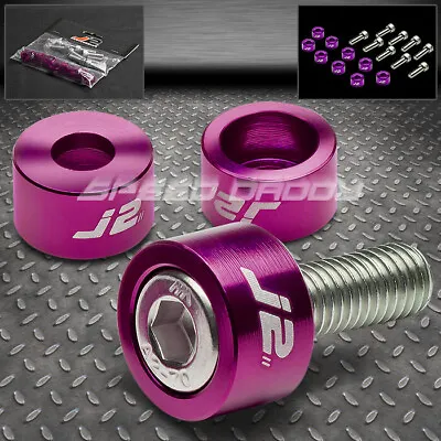 J2 Aluminum Jdm Header Manifold Cup Washer+bolt Kit For Accord Cg Prelude Purple • $8.99