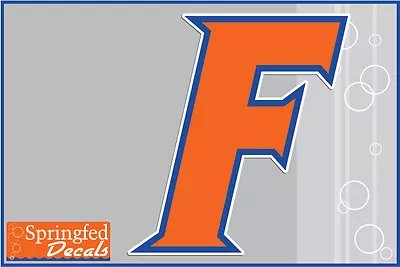 Florida Gators ORANGE BLOCK F Vinyl Decal UF Baseball Sticker For Anything! • $3.95