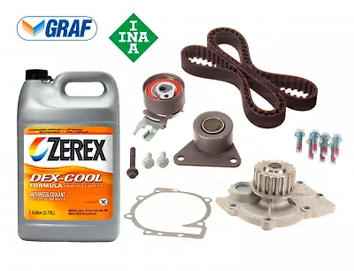 Timing Belt Kit + Water Pump + Coolant Original INA / GRAF For Select VOLVO • $160.40