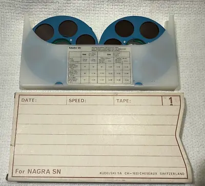 NAGRA KUDELSKI Serie Noir SN/SNS PAIR OF REEL TAPES  NOS • $65