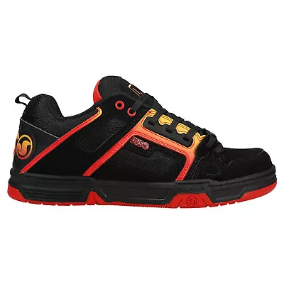 DVS Men's Comanche Black Red Yellow Nubuck Low Top Sneaker Shoes Clothing App • $168.93