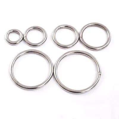 304 Stainless Steel Ring Welded Metal O Ring 20mm 30mm 40mm 50mm 60mm Round Ring • $25.80