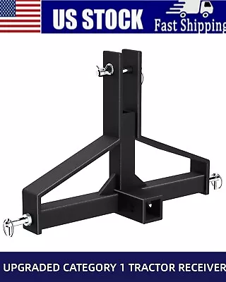 3 Point 2  Receiver Trailer Hitch Drawbar Adapter Category One Tractor Kubota • $59.99