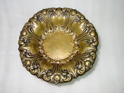 Vintage Old Hand Carved Brass Unique Victorian Shape Fruit Serving Table Tray • $147.65