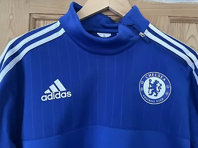 £4.99 • Buy Adidas Chelsea 1/4 Zip Training Top / Climacool Jumper. Size Large.