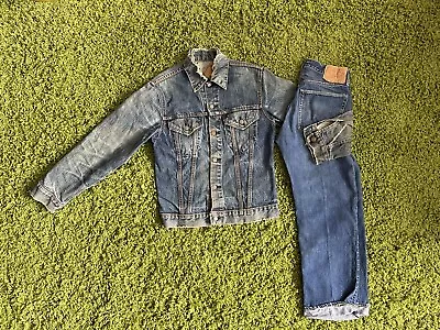 VTG Levi’s Big E Jacket + Big E 501 Pant Denim Jeans 30x? • $1100