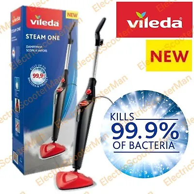 Vileda STEAM ONE Steam Cleaner Mop NEW MODEL Kills 99.9% Of Bacteria & Viruses • £79.99