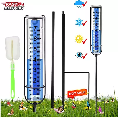 Rain Gauge 7  Freeze-Proof Thickened Transparent Plastic Rain Gauge.... • $13.55