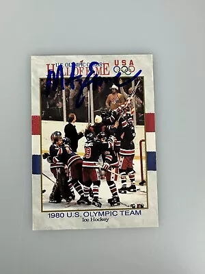 1991 U.S. Olympic Hall Of Fame #66 1980 U.S. Hockey Team Mike Eruzione Auto • $9.99