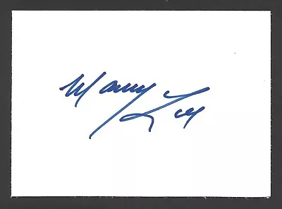 1985-95 MANNY LEE Cut Auto - TORONTO BLUE JAYS - In Person Auto - Non Certified • $2.12