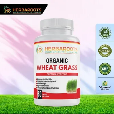 $9.99 • Buy Organic Wheatgrass Capsule Natural Antioxidant Useful In Constipation
