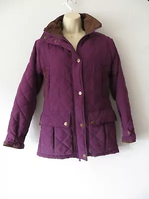 £8.99 • Buy Sherwood Forest Purple Quilted Jacket Size 10