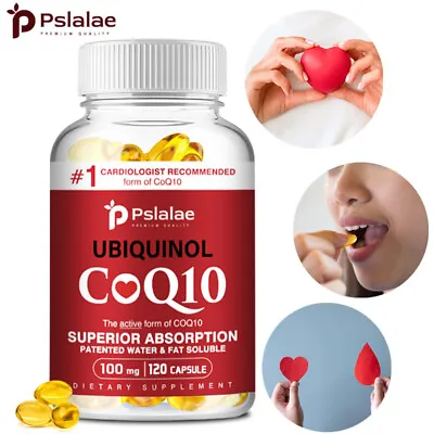 Ubiquinol CoQ10 Capsules 100mg - Superior Absorption Heart Health Supplements • £9.06