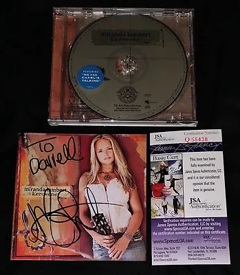 AUTOGRAPHED SIGNED Miranda Lambert Kerosene 2005 Country CD Booklet Hype JSA COA • $125