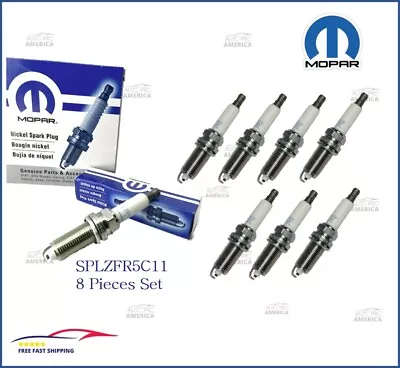 SET (8) OEM Mopar 09-2014 Dodge Jeep Chrysler 5.7L HEMI Spark Plugs SPLZFR5C11 • $67.50