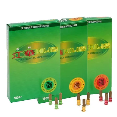 3 Box (Free Tracking) Kang Wha Mini Moxa Moxibustion Stick-on 180pcs 3 Type • $40.88