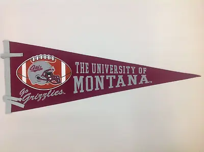 UNIVERSITY OF MONTANA  GRIZZLIES   Football Pennant  Of Missoula Montana • $39.95