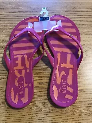 Mixit 7 Women’s Sandals Flip Flop Shoes Pink Retail $18 (SW-28) • $6.71