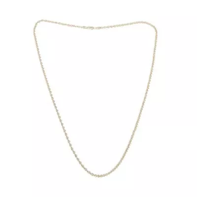 HSN Michael Anthony Jewelry 10K Glitter Wave Rope Chain Necklace $319 • $294.99