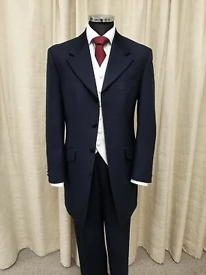 Men's & Boys Navy Edwardian Coat Ideal For Weddings Formal Wear Fancy Dress • £15