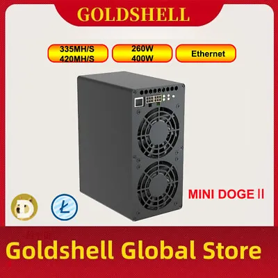 New Goldshell Mini Doge Ⅱ Miner 420MH 400W Doge/LTC Bells Miner Mining NO PSU • $660