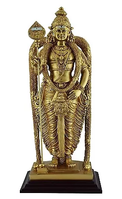 Resin Lord Murugan Swamy Statue For Home/Office/Temple ( 13 Cm Height Golden ) • $39.14