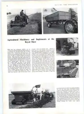 £6 • Buy 1963 Agri Machinery Royal Show, Hay , Silage Truck, John Salmon Trailer