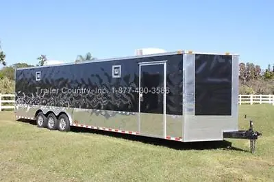 New 2024 8.5 X 32 8.5x32 Enclosed Race Cargo Car Hauler Trailer - Loaded !! • $23895