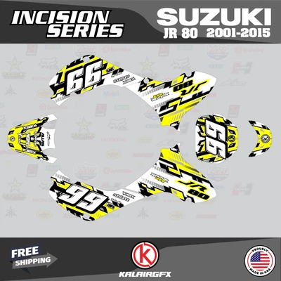 $144.77 • Buy Graphics Kit For SUZUKI JR80 (2001-2015) JR 80  INCISION-yellow
