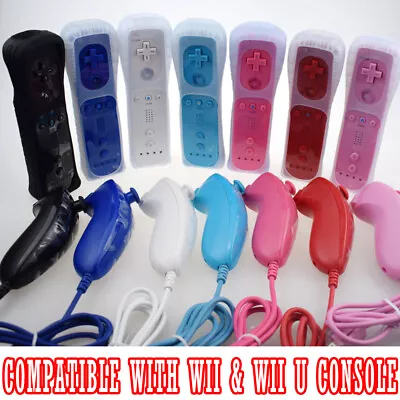 Motion Plus Wii Remote Controller & Nunchuck Set For Nintendo Wii Wii U Console • $26.99