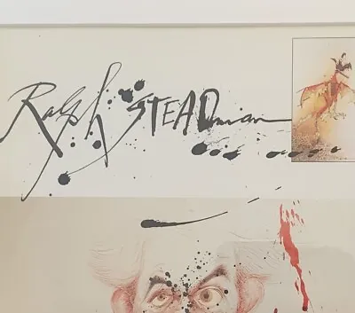 Hand Signed In Ink 🖋️ Ralph Steadman Framed Self Portrait - With Provenance • £139