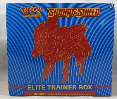 $66.99 • Buy Pokemon Sword And Shield ETB Zamazenta Base Set SwSh Sealed Elite Trainer Box