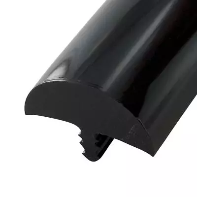 Outwater Plastic T Molding Tee Mldg 1-1/4  Glossy Black Flexible PVC Bumper Tee • $94.99