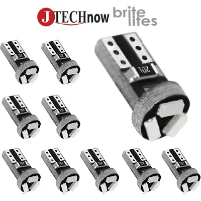 Jtech 10x T5 Red 3 SMD LED Instrument Panel Dash Light Bulb 74 17 37 70 2721 • $7.99