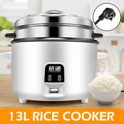 13L Commercial Rice Cooker Restaurant Hotel Rice Cooker Steamer Non-Stick Pot AU • $109.99