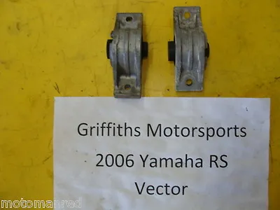 06 YAMAHA VECTOR RS APEX GT ATTACK RAGE Engine Motor Mount Mounts Set 04 05 07 • $14