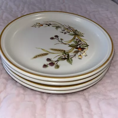 Vintage M & S Pottery Harvest 4 X 6.75  Small Side Plates • £10