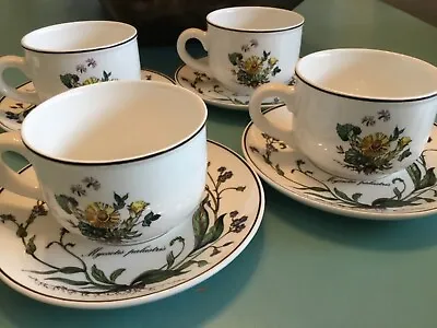 Villeroy And Boch Cups Saucers Botanica Myosotis Palustris Set Of 4 • $35