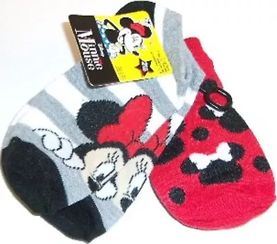 4 Pair Of Minnie Mouse Socks. Children's Size. 2 Pair Of 2 Styles Each   #A121 • $7.99