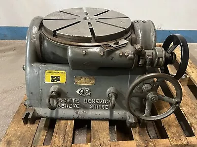 Societe Genevoise PI-5 B Rotary And Tilting Table 17.5” Used Surplus • $2399.99