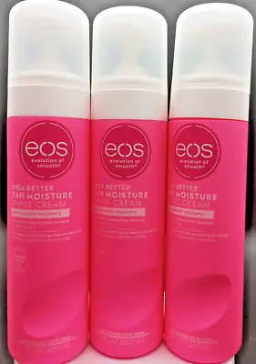 (Lot Of 3) EOS Evolution Of Smooth 24Hr Shea Butter - Shave Cream - 7 Fl Oz Each • $17.99