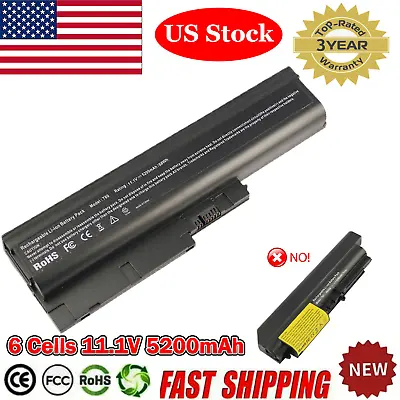 Battery 42T4777 For Lenovo ThinkPad R60 T60 R500 Z60 W500 R60e SL400 5200mAh  • $12.99