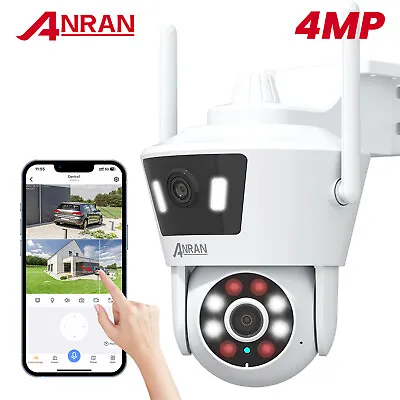 4MP Wireless IP Camera WIFI Outdoor CCTV PTZ Smart Home Security IR Camera IP66 • £33.99