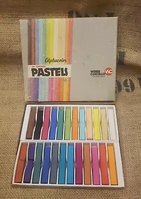 Weber Costello Alphacolor 24 Square Pastels Vintage Art Supplies • $9.99