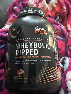 GNC AMP Wheybolic Ripped Chocolate Fudge Protein 22 Servings 2.7lbs 4/24 • $25