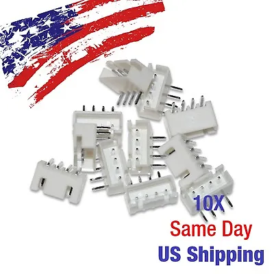 $5.81 • Buy JST XH2.54mm 4 Pin Right Angle Wire Cable Connector Header Male PCB USA! 10PCS