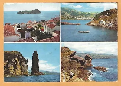 Azores Postcards.  1 Card. Size: 4x6.   S. Miguel- Vila Franca Do Campo • $1.80