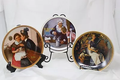 Norman Rockwell Collector Plate VTG Lot Of 3 Mother's Day Very Good • $44